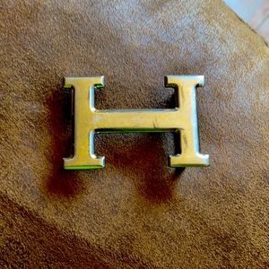 Hermès Silver belt buckle